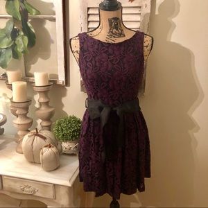Purple lace A-Line dress.  Size S/P